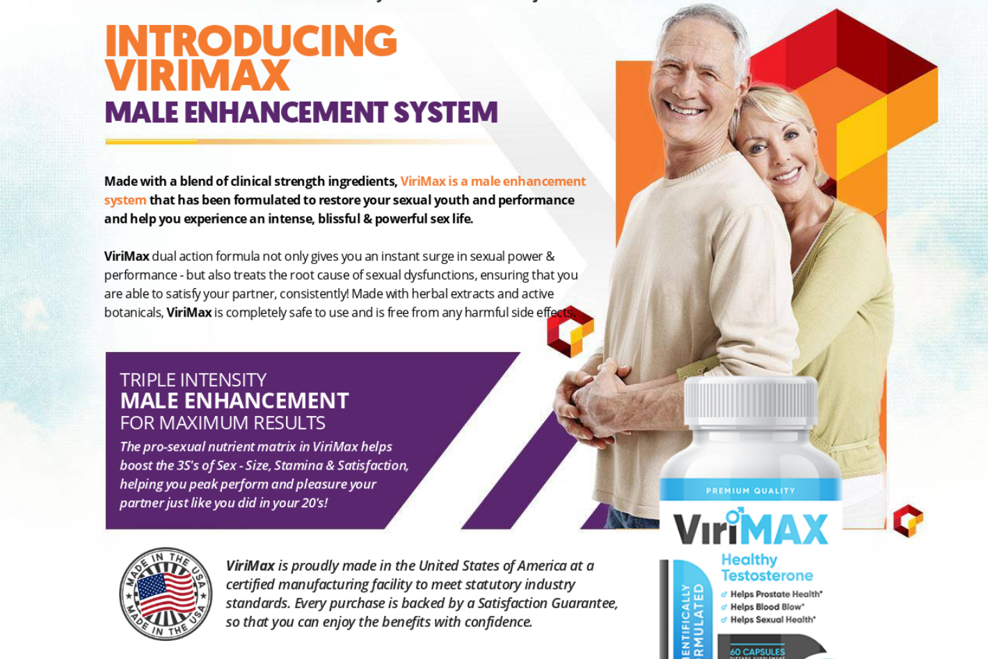 ViriMax Male Enhancement ® | ViriMax 100% Legit Pills | Scam, Reviews?