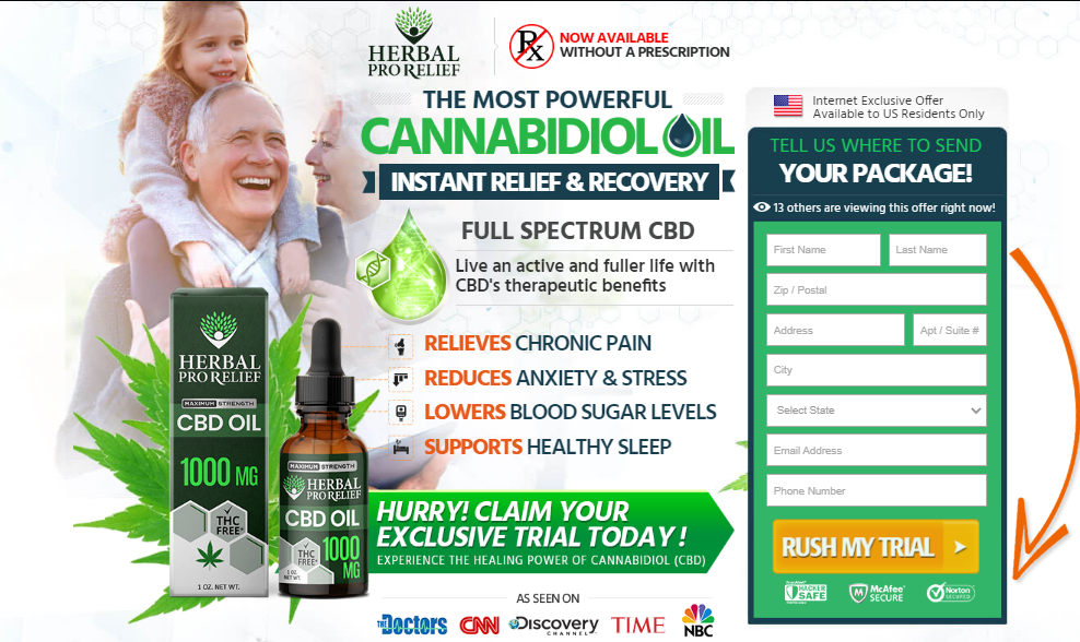 Herbal Pro Relief CBD Oil "Latest 2021" Scam, Ingredients, Reviews?